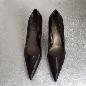 Nine West Brown Leather Pumps